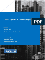 Level 7 Diploma in Teaching English