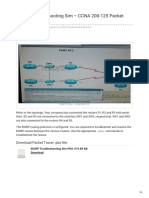 EIGRP Troubleshooting Sim CCNA 200-125 Packet Tracer PKA