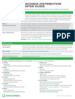 Anaconda Starter Guide CheatSheet