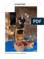 How To Make Hard Cider: Yours Truly With Press, Carboys, and Winesap and Rome Apples