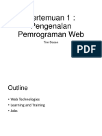 Pengenalan Pemrograman Web