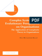 Complex Systems and Evolutionary Perspectives of o