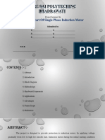 Smooth Start of Single Phase Induction Motor: Project Seminar On