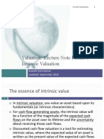 Intrinsic Valuation - Aswath Damodaran PDF