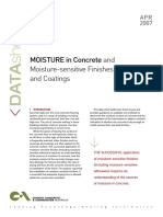 Moisture in Concrete and Moisture-Sensitive Finishes and Coatings