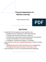 Ten Financial Applications of Machine Learning: Marcos López de Prado