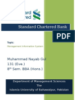 MIS Assignment On Standard Chartered Bank