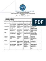 PHD Rubrics Pacific Intercontinental College