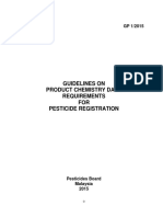 Guidelines On Product Chemistry Data Requirement (Malaysia)