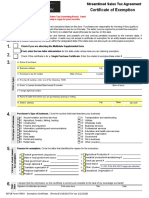 Sales Tax Exemp Certificate Multi State