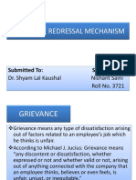 Grievance Redressal Mechanism Nishant Saini