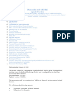 Dementia: Role of MRI: Updated Version