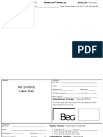 Reading and Thinking Log