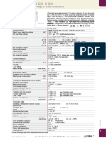 Industrial Relays of Small Dimensions: Contact Data