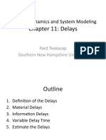 Business Dynamics and System Modeling Class - Chap 11 Delays