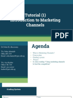 Tutorial (1) Introduction To Marketing Channels