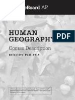 AP Human Geography Course Description