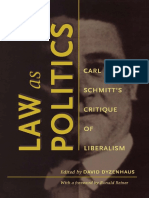 David Dyzenhaus (Ed.) - Law As Politics. Carl Schmitt's Critique of Liberalism PDF