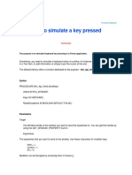 How To Simulate A Key Pressed: Oracle Forms Francois Degrelle