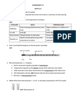 Worksheet 16 HEAT