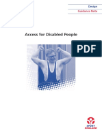 Access For Disabled People: Guidance Note