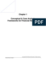 Conceptual & Case Analysis Frameworks For Financial Reporting