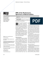 MRI of The Peritoneum: Spectrum of Abnormalities