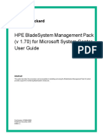 Hpe Bladesystem Management Pack (V 1.70) For Microsoft System Center User Guide