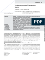 Bakri Balloon in The Management of Postpartum Hemorrhag