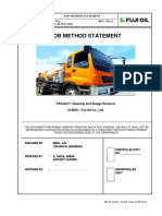 Job Method Statement Vacuum Truck