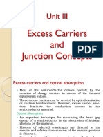 Excess Carriers and Junction Concepts: Unit III