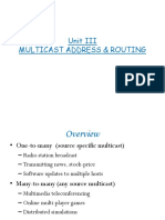 Unit III Multicast Address & Routing