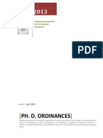 PHD Ordinances 2