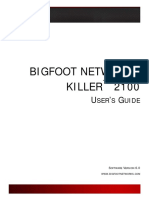 Bigfoot Networks Killer 2100: SER S Uide