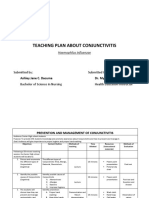 Teaching Plan About Conjunctivitis: Haemophilus Influenzae