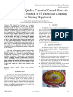 Analysis of Print Quality Control of Canned Materials With The DMAIC Method in PT United Can Company New Printing Department