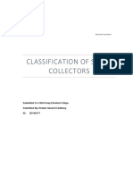 Classification of Solar Collectors: Mechanical Department