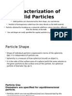 Characterization of Solid Particles