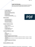 Required Data - Ground Grid Systems