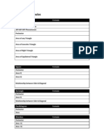 Geometry Formulas Template