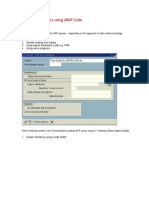 Building An SAP Query Using ABAP Code