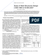 Comparative Study of Steel Structures Design Using IS 800 PDF