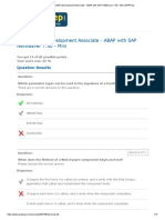 Sap Certified Development Associate - Abap With Sap Netweaver 7.50 - Mini