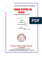 Embedded Systems Lab Manual: Sriindu College of Engineering and Technology