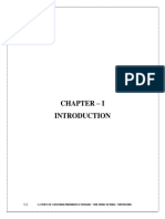 Chapter - I: "A Study On Consumer Preference Towards The Times of India'' Newspaper"