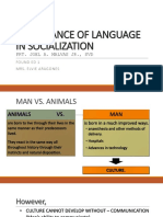 Importance of Language in Socialization