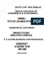 7 P S of Marketing Mix PDF