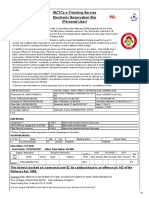 WL WL: Irctcs E-Ticketing Service Electronic Reservation Slip (Personal User)