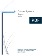 Control Systems: EE-1 SEMESTER: 18192