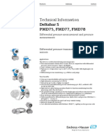 Deltabar PMD75 Datasheet PDF